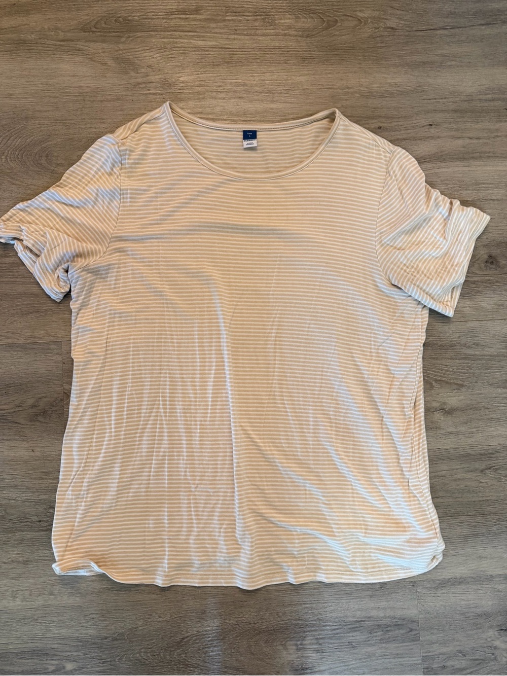Old Navy Short-Sleeve Striped Tee - Cream/yellow & White